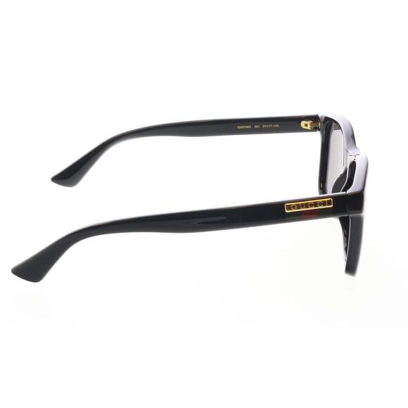 Gucci GG0746S-001 Matte Black Square Sunglasses with Grey Lenses - Picture 4 of 7
